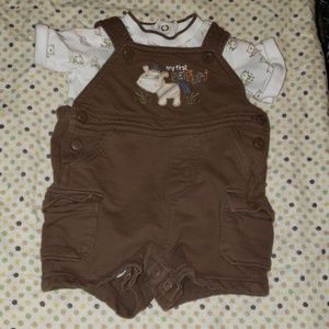 My First Safari onesie & overalls